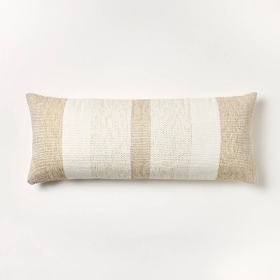 Oversized Woven Lumbar Throw Pillow Cream/Neutral - Threshold designed with