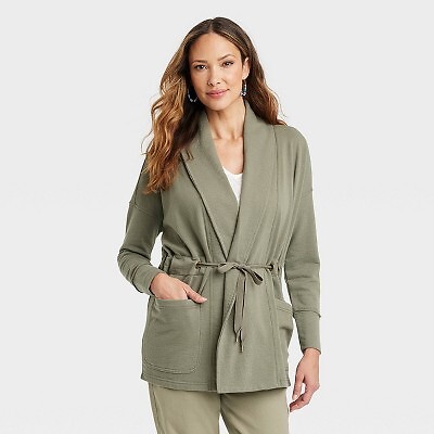 

Женская куртка с драпировкой спереди — Knox Rose Olive Green