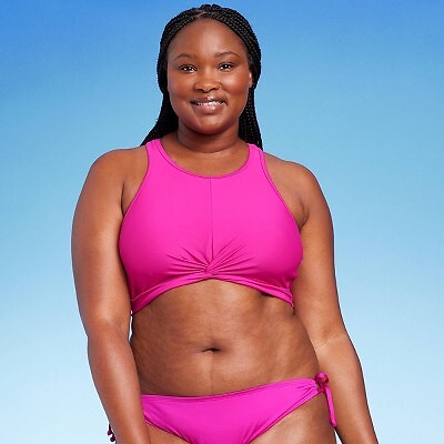 

Удлиненный женский бикини-топ Twist - Kona Sol Pink, Розовый