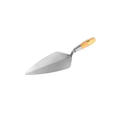 Bon Pro Plus 72-212 Narrow London Pro Carbon Steel Brick Trowel - 9'' Wood Handle