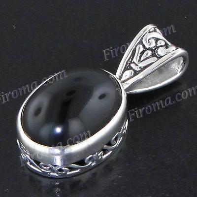Justin Davis Onyx Crown Bracelet Silver Vintage Jewelry from