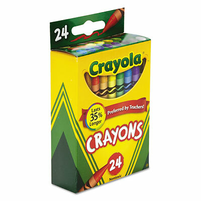 Classic Color Crayons, Peggable Retail Pack, 24 Colors 52-3024  - 1 Each