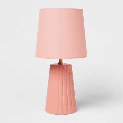 Настольная лампа Tapered Ribbed Pink - Pillowfort