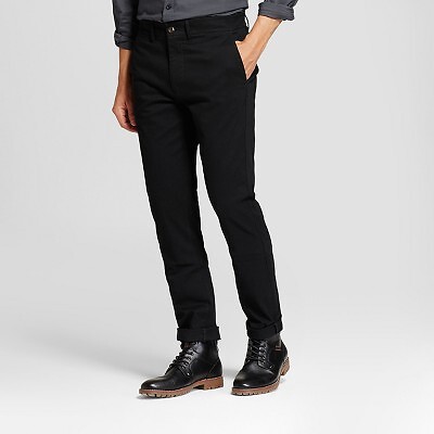 

Мужские брюки-чиносы приталенного кроя Every Wear - Goodfellow - Co, черные, Черный