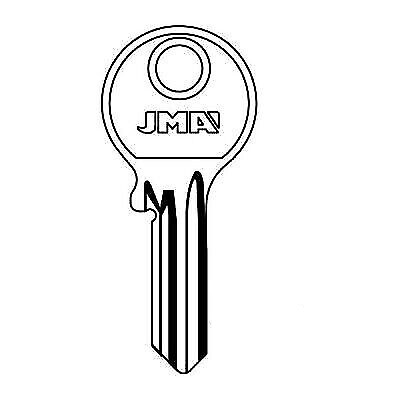 2X ABUS Key Blank For Cutting Suitable For AU58R, Silca AB52, JMA ABU-20
