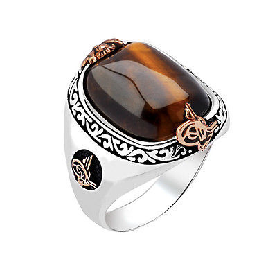 Men's Tiger's Eye Rings