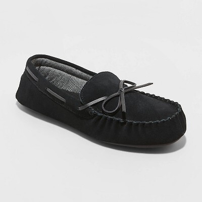 

Мужские кожаные тапочки Topher Moccasin - Goodfellow - Co Black, Черный