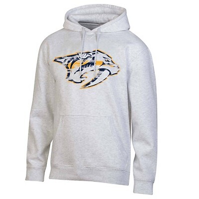 

Мужская толстовка с капюшоном NHL Nashville Predators, размер, Серый