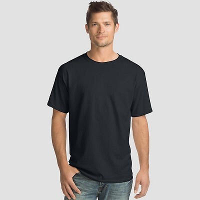 

Мужская футболка с короткими рукавами Hanes Essentials, 4 шт., черная, S, Not available