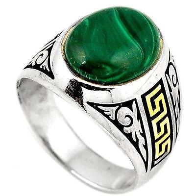 Men's Malachite Rings