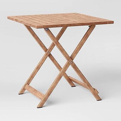 Квадратный деревянный стол Ferron 28 дюймов для патио FSC — порог разработан совместно со студией McGee