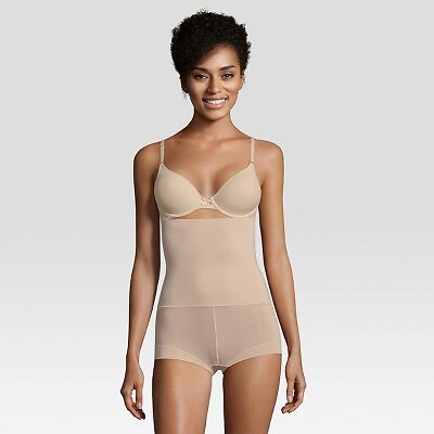

Женские шорты Maidenform Self Expressions Tame Your Tummy с высокой талией SE0701, Бежевый