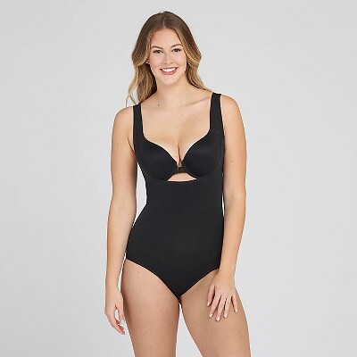 

Женское боди Assets by Spanx Remarkable Results с открытым бюстом - черный