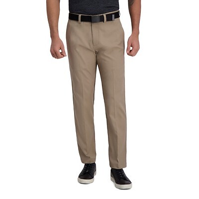 

Брюки Haggar Cool Right Straight Fit Flat Front Performance Flex Pant, Khaki