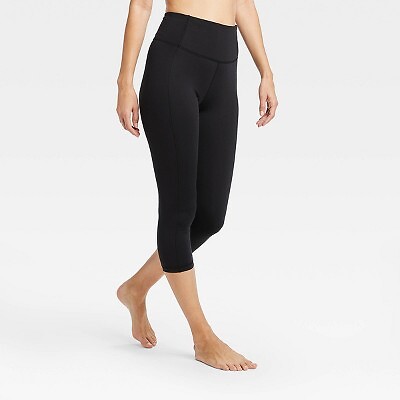 

Женские леггинсы-капри с высокой талией Contour Power Waist, 20 дюймов, черные, Черный