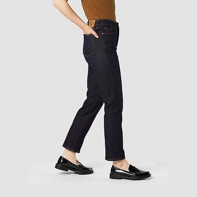 

Женские прямые джинсы с высокой посадкой DENIZEN от Levis — полоскание для перезагрузки, Reboot rinse