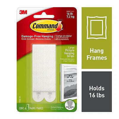 Command  Large Picture Hanging Strips, 17206-ES