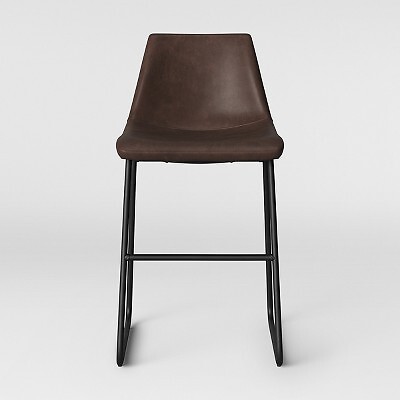 Барный стул с обивкой из искусственной кожи с обивкой из искусственной кожи Bowden Brown - Project