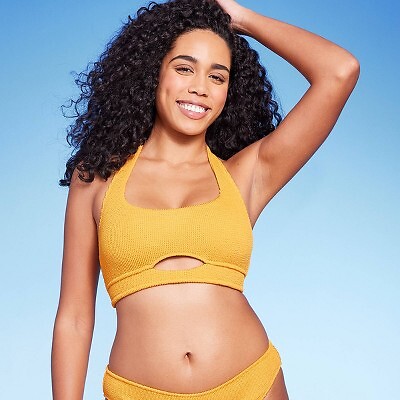 

Бикини-топ без косточек с вырезом на шее для женщин - Shade - Shore Orange, Оранжевый