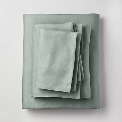 100% Washed Linen Solid Sheet Set - Casaluna