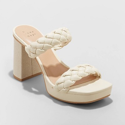 

Женские туфли на высоком каблуке Tiana Mule - A New Day Ivory, Цвет слоновой кости