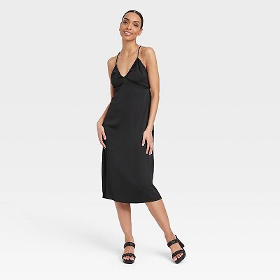 

Женское платье-комбинация с вырезами - A New Day Black, Черный