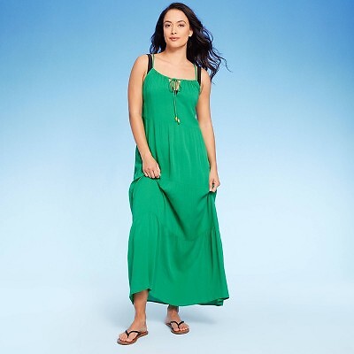 

Многоуровневое платье макси для женщин - Kona Sol Green, Зеленый