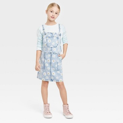 

Юбка с узкими бретелями Daisy для девочек — Cat - Jack Light Wash XL, Not available