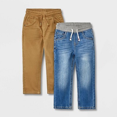 

Однотонные брюки для мальчиков (2 шт.) — Cat - Jack, средняя стирка, Medium wash
