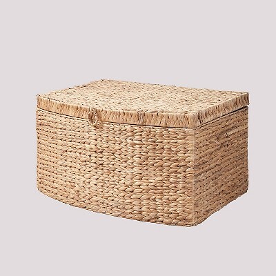 Плетеный сундук SOL HOME 26x19x14 Людмила Прямоугольный Водяной гиацинт Натуральный