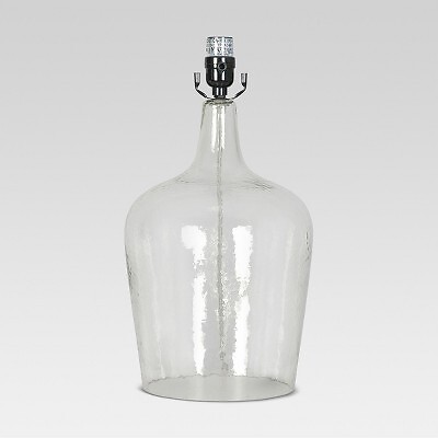 Artisan Glass Jug Large Lamp Base Clear - порог