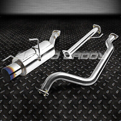 FOR 02-06 NISSAN SENTRA SE-R SPEC V 4'' BURNT MUFFLER TIP RACING CATBACK EXHAUST