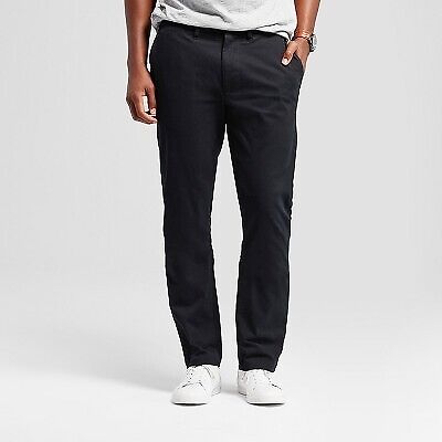 Мужские спортивные брюки-чиносы на каждый вид одежды — Goodfellow & Co, черные, 33x32