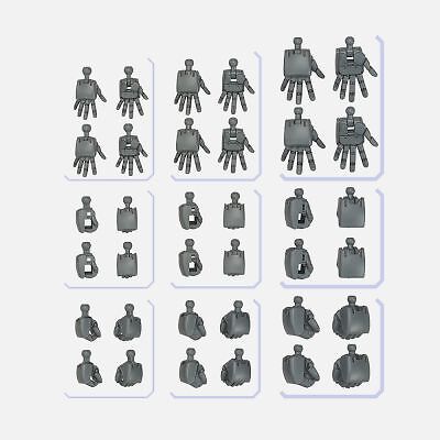 #04 Дополнительный набор деталей Gunpla 04 (Круглые ручки для сборки), Bandai Hobby