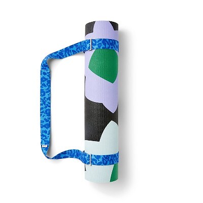 Flower Power/Sea Twig with Signature Leopard 6mm Yoga Mat - DVF