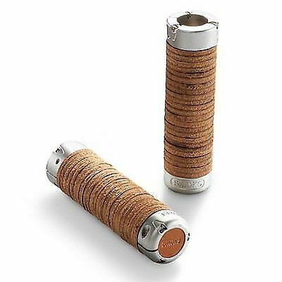 Brooks Slender Leather Grips 130mm Maroon Bike Grips Pair Italy