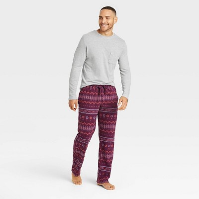 

Мужской пижамный комплект из микрофлиса — Goodfellow - Co Plum Purple, Фиолетовый