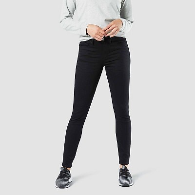

Женские джинсы скинни DENIZEN from Levis с высокой посадкой - черные, 16, короткие, Черный