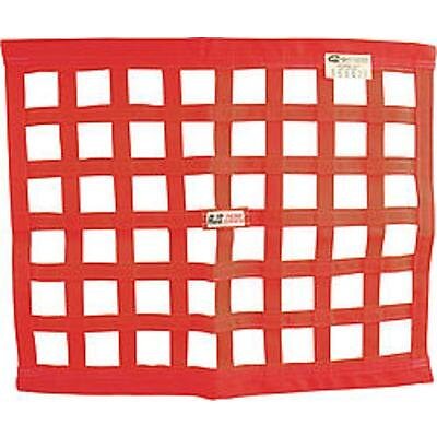 Rjs Safety 10000604, One Red Nylon Ribbon Window Net 24X24 Red Sfi Performance