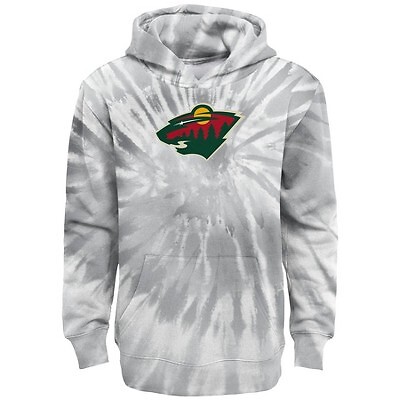 Толстовка с капюшоном и логотипом Tie-Dye для мальчиков NHL Minnesota Wild — размер XL