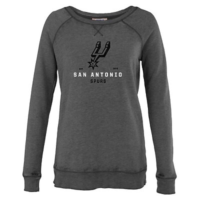 

Женская флисовая толстовка с логотипом NBA San Antonio Spurs Burnout с круглым вырезом в стиле ретро, Not available
