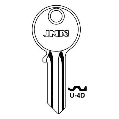 2X UNIVERSAL KEY BLANK FOR CUTTING SUITABLE FOR U4D , SILCA UL052 , JMA U-4D