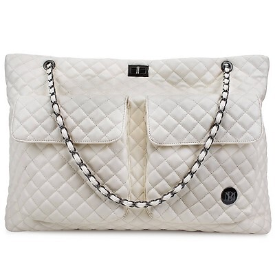 Badgley Mischka Diana Travel Weekender Tote XL - Cream