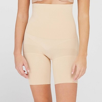 

ASSETS by SPANX Женский корректор с завышенной талией и средней частью бедра - светлый, Бежевый