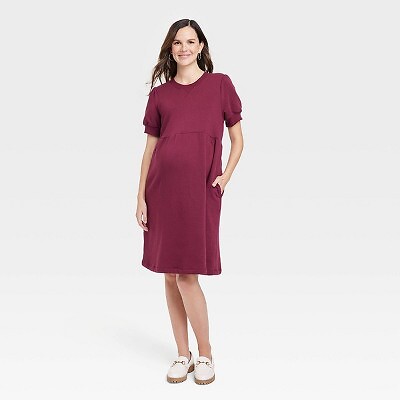 

Толстовка миди с короткими рукавами и платьем для беременных - Isabel Maternity by Ingrid -, Красный