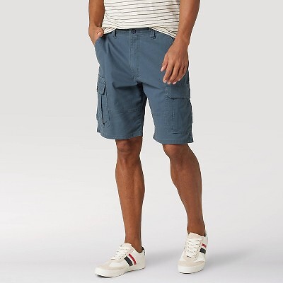 

Мужские шорты-карго Wrangler Big - Tall 10 дюймов свободного кроя Flex Cargo - темно-синий, Navy blue