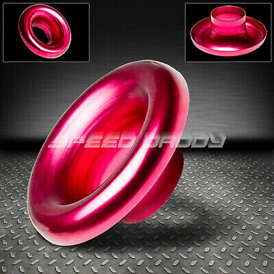 3'' ALUMINUM SHORT RAM/COLD AIR ENGINE INTAKE VELOCITY FLOW STACK/TURBO HORN RED