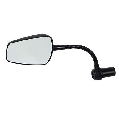 TANAX NAPOLEON NA-013 Shark Mirror 6 Black Motorcycle Mirror with