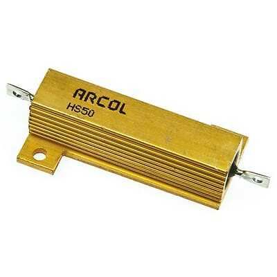 5pc OHMITE HS50 500R F Resistor,Wirewound,500 Ohms,50 W,1%,Lug,TCR 100 ppm/DegC