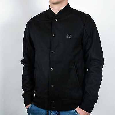 

K1X Monochrome Varsity Jacket Мужская черная спортивная верхняя одежда, Черный, K1X Monochrome